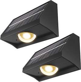 Bowfar Solarlampen für Außen Garten, 2 Stück