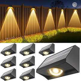 Bowfar Solarlampen für Außen Garten, 8 Stück