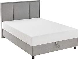 Boxbett "ARLA", grau (hellgrau), B:125cm 