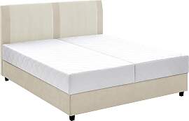 Boxbett "Borgholm", beige, B:181cm