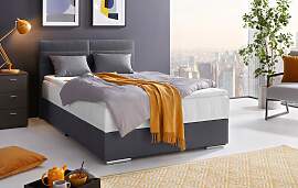 Boxbett COTTA "Tom mit Bettkasten, Topper und 