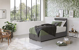 Boxbett COTTA "Tom mit Bettkasten, Topper und 