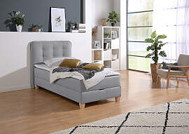 Boxbett HOME AFFAIRE, grau, B:108cm L:210cm,