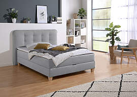 Boxbett HOME AFFAIRE, grau, B:158cm L:210cm,