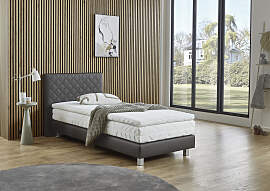 Boxbett "Kyoto", grau (anthrazit),