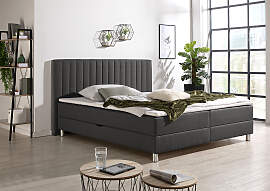 Boxbett MAINTAL, grau (anthrazit), B:194cm