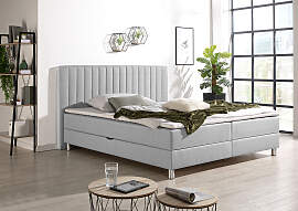 Boxbett MAINTAL, grau, B:194cm L:206cm,