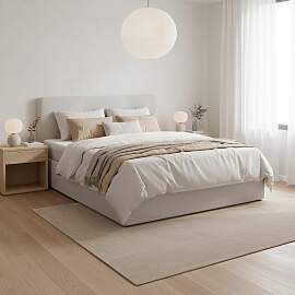 Boxbett Marco Hellgrau ca. 180x200 cm