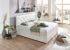 Boxbett "Meike", weiß, B:180cm L:207cm, 