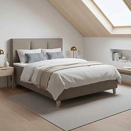 Boxbett Monza Braun ca. 160x200 cm mit Topper
