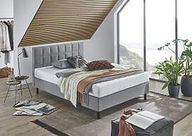 Boxbett "Nikola", grau (hellgrau),