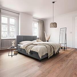 Boxbett Roma ca. 180x200 cm Grau mit Topper