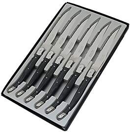 Box mit 6 Messern Laguiole Postiche Gris, 25,7 x