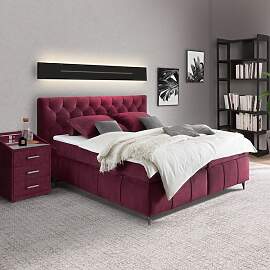 Boxspringbett Bethany Microvelours 180x200cm