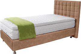 Boxspringbett, braun, B:135cm L:210cm,