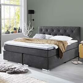 Boxspringbett Bryce Webstoff 180x200cm