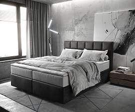 Boxspringbett Dream-Fine 160x200 cm Mikrofaser
