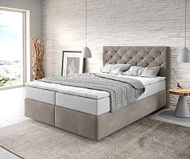 Boxspringbett Dream-Great 140x200 cm Mikrofaser