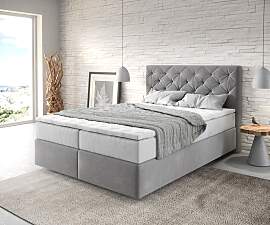 Boxspringbett Dream-Great 140x200 cm Mikrofaser