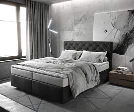 Boxspringbett Dream-Great 160x200 cm Mikrofaser