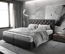 Boxspringbett Dream-Great 180x200 cm Lederimitat