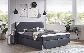 Boxspringbett, grau (charcoal), B:175cm L:210cm,