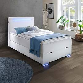 Boxspringbett Iniko Kunstleder mit Beleuchtung und 