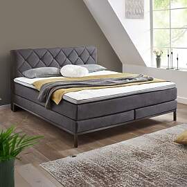 Boxspringbett Junis Strukturstoff