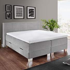 Boxspringbett Kenan Webstoff mit Bettkasten