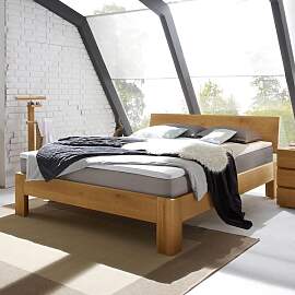 Boxspringbett Kingston Eiche Massivholz