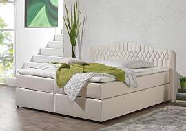 Boxspringbett MAINTAL, beige (creme), Liegefläche 