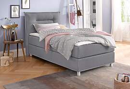 Boxspringbett MAINTAL, grau, Liegefläche B/L: