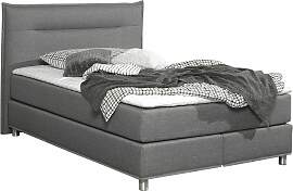 Boxspringbett MAINTAL, grau, Liegefläche B/L: