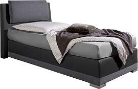 Boxspringbett MAINTAL, schwarz (anthrazit,