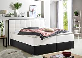 Boxspringbett MAINTAL, weiß, L:210cm, Bezug