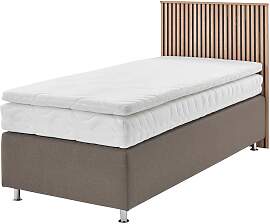 Boxspringbett "Quercus", beige (schwarz, 