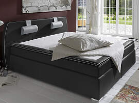 Boxspringbett "Rex", schwarz,