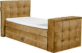 Boxspringbett "Richmond", gelb (amber),