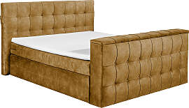 Boxspringbett "Richmond", gelb (amber),