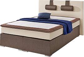 Boxspringbett "Rick", braun (2 (=braun,