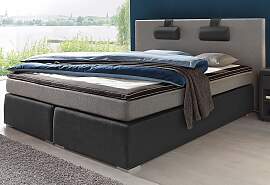 Boxspringbett "Rick", schwarz (1