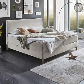 Boxspringbett Ronnes Webstoff mit Bettkasten