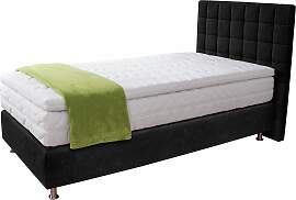 Boxspringbett, schwarz, B:115cm L:210cm,