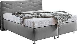 Boxspringbett "Sigma", grau, B:215cm