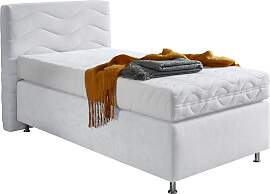 Boxspringbett "Sigma", weiß, B:135cm