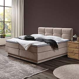 Boxspringbett Torin Webstoff mit Bettkasten