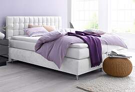 Boxspringbett, weiß, B:195cm L:210cm,