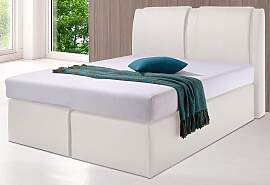 Boxspringbett, weiß, Liegefläche B/L: 160cm x