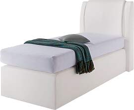 Boxspringbett, weiß, Liegefläche B/L: 90cm x