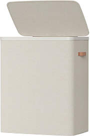 Boxxx Wäschekorb, Beige, Metall, Kunststoff, 190